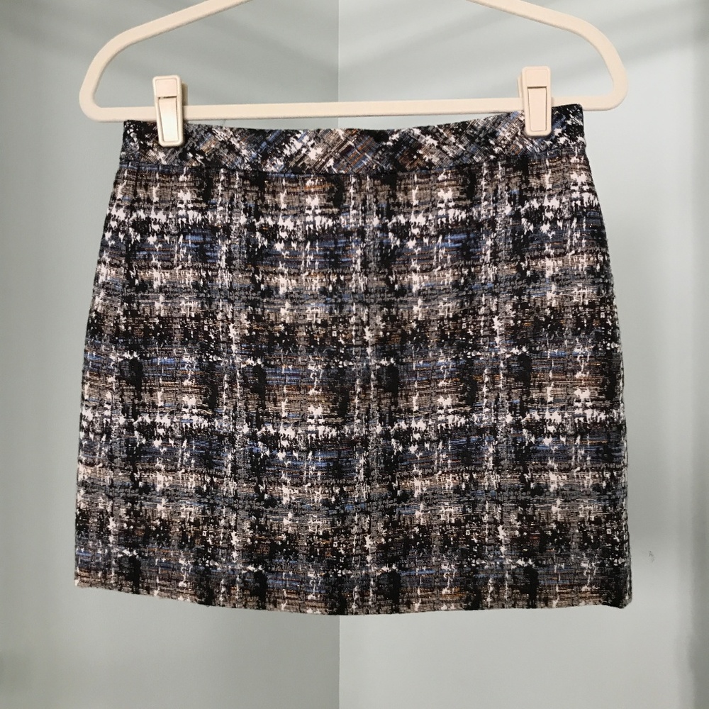 J. Crew Mini Skirt in Gilded Tweed